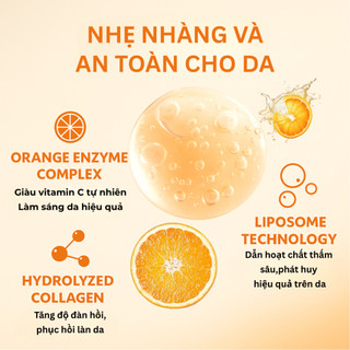 AWSOOYOR gel tẩy tế bào chết cho mặt và body enzyme cam 50g làm sạch sâu,kiểm soát dầu, dưỡng ẩm, phù hợp nhiều loại da