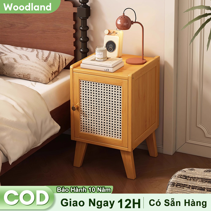 WoodLand Tủ Tre Đa Năng Để Đầu Giường Kiểu Bắc Âu THIẾT KẾ CỬA MÂY ĐAN ...
