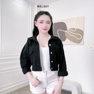 Áo khoác JEAN nữ MOLADY thiết kế thêu màu thời trang K517