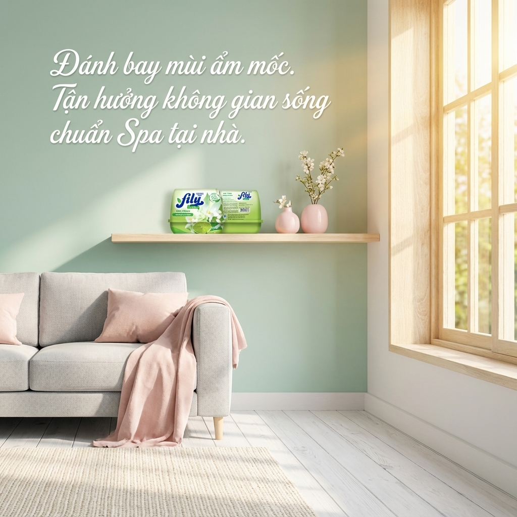 Sáp Thơm Phòng Khử Mùi Đuổi Muỗi Hương Tự Nhiên Fily Sáp Thơm Phòng Ngủ, Nhà Vệ Sinh Ô Tô Tủ Quần Áo