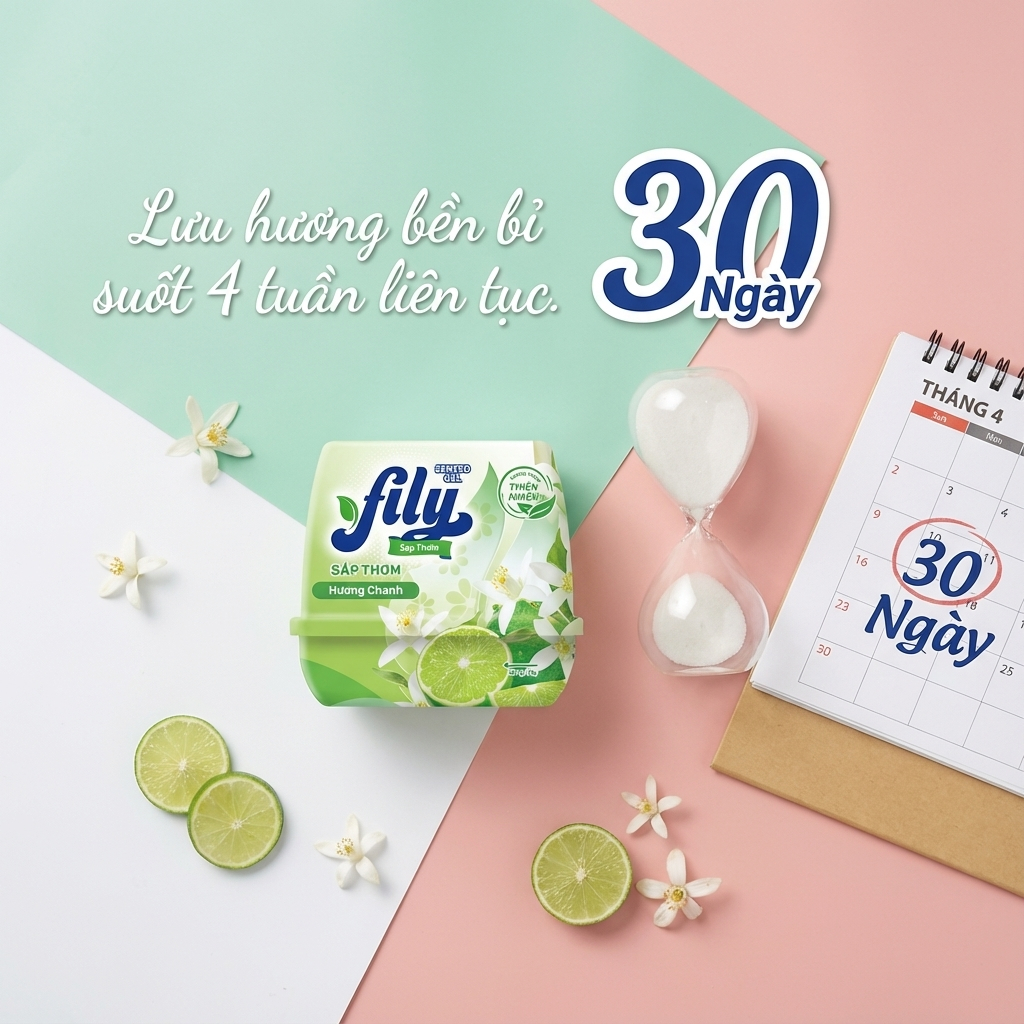 Sáp Thơm Phòng Khử Mùi Đuổi Muỗi Hương Tự Nhiên Fily Sáp Thơm Phòng Ngủ, Nhà Vệ Sinh Ô Tô Tủ Quần Áo