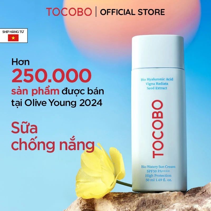 [KOL] Kem chống nắng dưỡng ẩm Tocobo Bio Watery Sun Cream SPF50 PA++++ 50ml