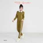 Bộ thể thao nữ da cá áo dài quần dài SUNFLY SS5778 — ảnh 6