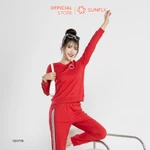 Bộ thể thao nữ da cá áo dài quần dài SUNFLY SS5778 — ảnh 5