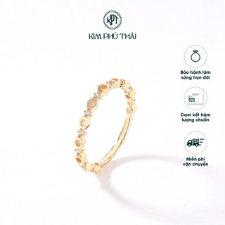 Nhẫn Nữ KIM PHÚ THÁI Vàng 10K Họa Tiết Tổ Ong – NV9