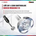 Máy Xay Cầm Tay Bosch MS6CB6110 | Tiện Lợi | Công Suất 1000W | Lưỡi Dao Thép Không Gỉ | Hàng Chính Hãng | BH 2 Năm — ảnh 6