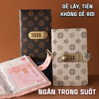 Sổ tiết kiệm đựng tiền có khóa bấm tiện lợi – Kích thước nhỏ gọn,100 trang giấy trắng hỗ trợ lập kế hoạch tài chính