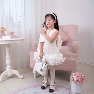 [ Tutuchan ] Set bộ váy dạ tweed áo khoác lửng Royal Tweed Princess - TSB07