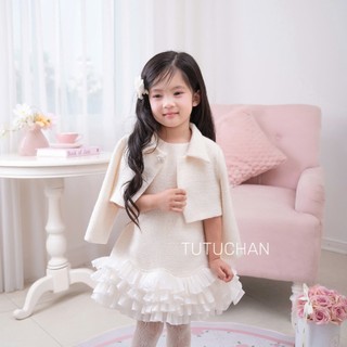 [ Tutuchan ] Set bộ váy dạ tweed áo khoác lửng Royal Tweed Princess - TSB07