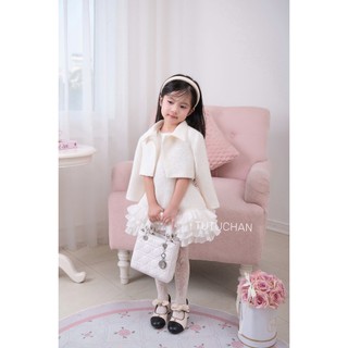 [ Tutuchan ] Set bộ váy dạ tweed áo khoác lửng Royal Tweed Princess - TSB07