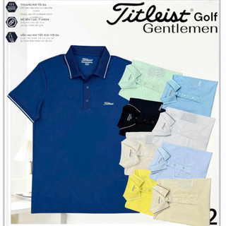 Áo golf polo Titleist 12 màu vải golf gentlemen co dãn chống tia uv phom châu á