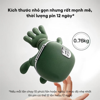 Máy Massage Cổ Vai Gáy Mô Phỏng Bàn Tay Kết Hợp Chườm Ấm, Massage Trị Liệu Giảm Đau Mỏi Cơ Hiệu Quả (hàng loại 1)