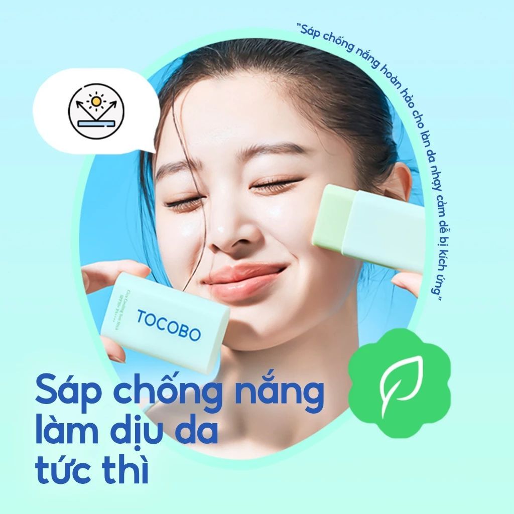 [KOL] Minisize Sáp chống nắng dịu da Cica Tocobo Cooling Sun Stick SPF50+ PA++++ 11g