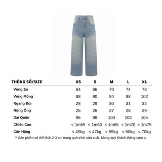 Quần Jean Avo Avocado Ống Rộng Tôn Dáng Quần Bò Wash Màu Unisex Thời Trang Nam Nữ QTD001