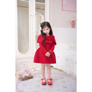 [ Tutuchan ] Đầm dạ tweed thiết kế bé gái Ruby Dress - TV06