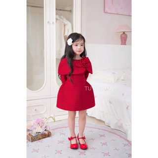 [ Tutuchan ] Đầm dạ tweed thiết kế bé gái Ruby Dress - TV06