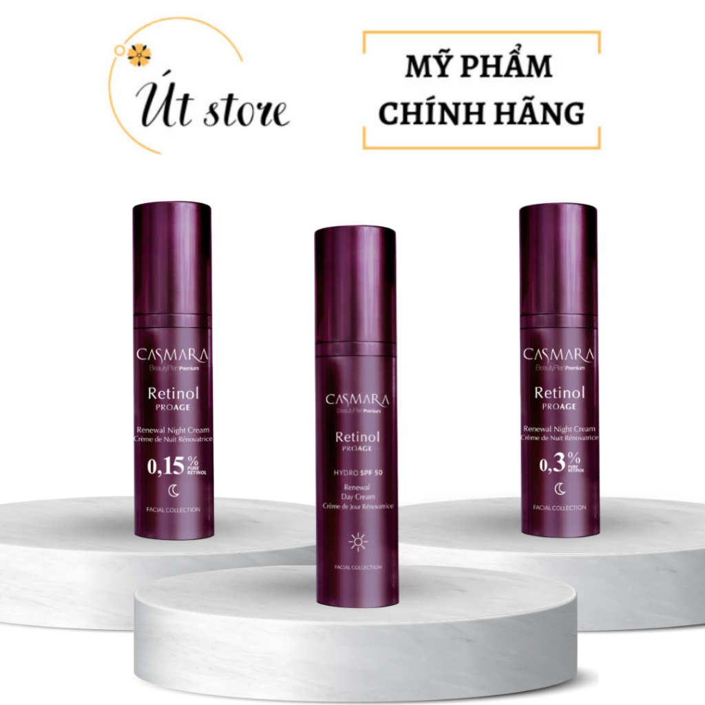 [Chính Hãng] Kem Dưỡng Hỗ Trợ Trẻ Hóa Làn Da CASMARA PROAGE RETINOL RENEWAL CREAM COLLECTION