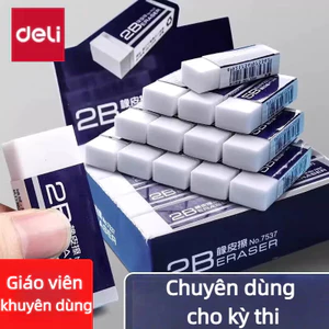 Gôm 2B Mềm Tẩy Siêu Sạch – Không Đen Giấy, Phù Hợp Thi Cử & Học Sinh