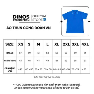 Áo Thun Công Đoàn Việt Nam DINOS GTB Màu Xanh Ya In Logo – Mặc Sự Kiện, Hoạt Động Cơ Sở