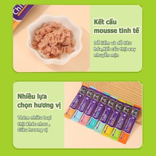 Súp Thưởng Cho Mèo,Soup Thưởng Dành Cho Mèo Con Và Trưởng Thành,thức ăn đồ ăn ướt pate cho mèo thanh 15gr