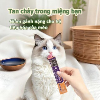 Súp Thưởng Cho Mèo,Soup Thưởng Dành Cho Mèo Con Và Trưởng Thành,thức ăn đồ ăn ướt pate cho mèo thanh 15gr