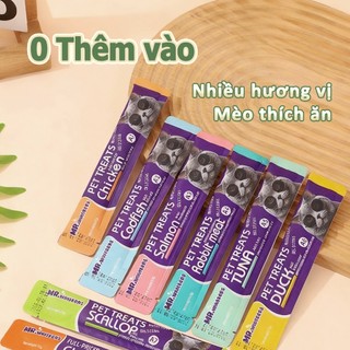 Súp Thưởng Cho Mèo,Soup Thưởng Dành Cho Mèo Con Và Trưởng Thành,thức ăn đồ ăn ướt pate cho mèo thanh 15gr