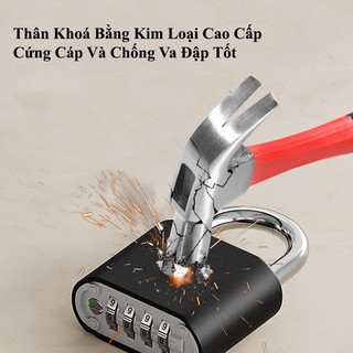 AIMVUKES Ổ Khoá Số Khoá Mật Khẩu Cao Cấp Chống Đập Chống Nước Hiệu Quả màu vàng.