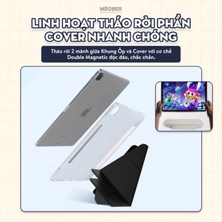 Bao da iPad Origami Double Magnetic, Tháo rời 2 mảnh, cover hít đôi dành cho Air 4/5/6/7, Gen10/11 A16, Pro M4/5 by MèoB