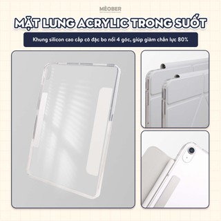 Bao da iPad Origami Double Magnetic, Tháo rời 2 mảnh, cover hít đôi dành cho Air 4/5/6/7, Gen10/11 A16, Pro M4/5 by MèoB