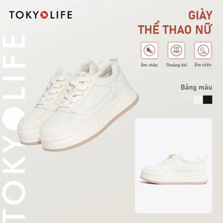 Giày thể thao nữ TOKYOLIFE êm chân thoáng khí đế cao 4.5cm dễ phối cho mọi dịp 40004373/40005443