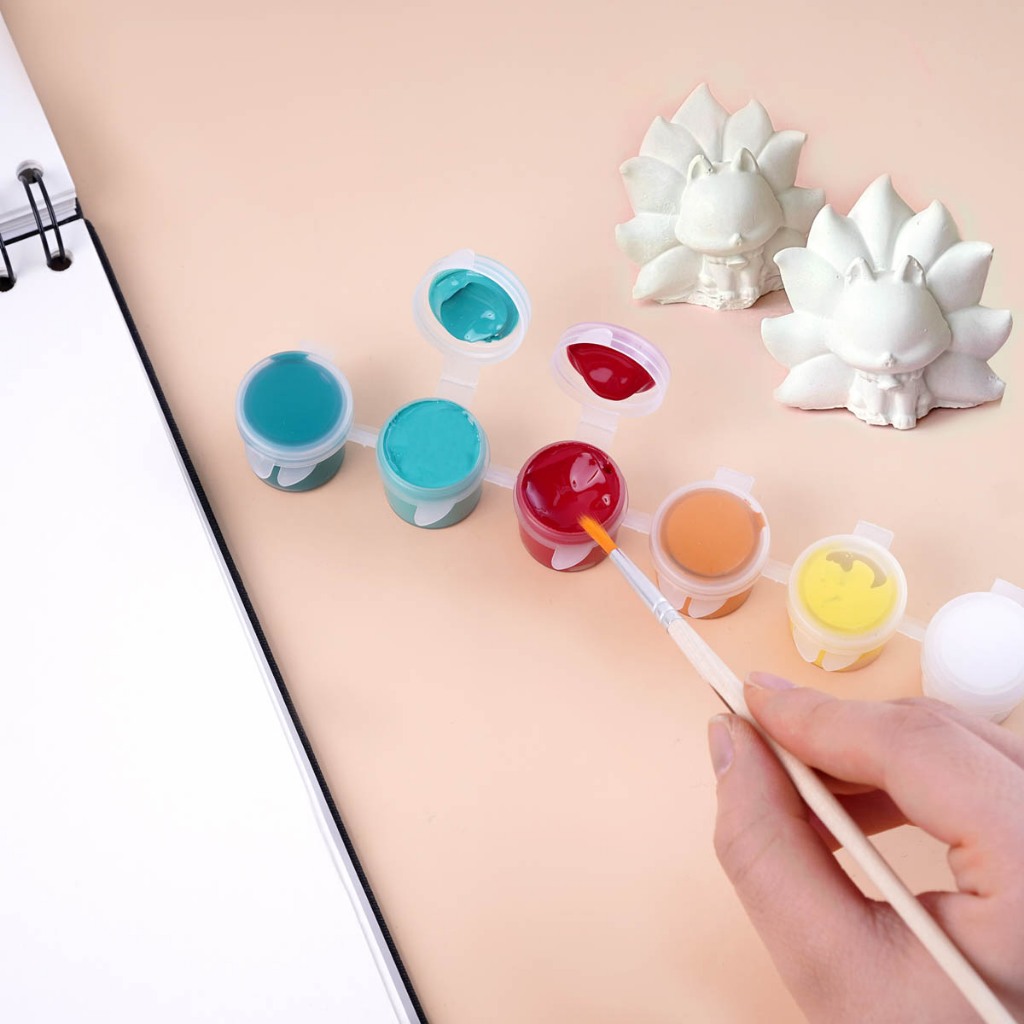 Màu Nước Poster 5ml 6-12 Màu, Màu Chuẩn, Độ Bám Giấy Tốt, Khô Nhanh, Mịn, Tô Tượng An Toàn Cho Người Dùng M70021/M70023