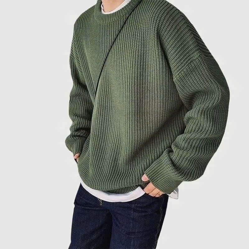 Áo Len Unisex Form Rộng Hàn Quốc, chất len dệt ấm mịn cho nam nữ Halley N39
