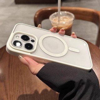 Ốp iPhone trong suốt chống sốc hỗ trợ sạc từ tính chống trầy cho iPhone 17 Air 16 15 14 Pro Max Plus