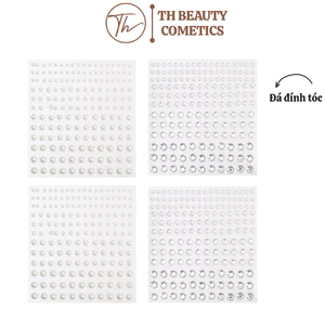 Đá đính tóc mặt có sẵn keo dán makeup cometics