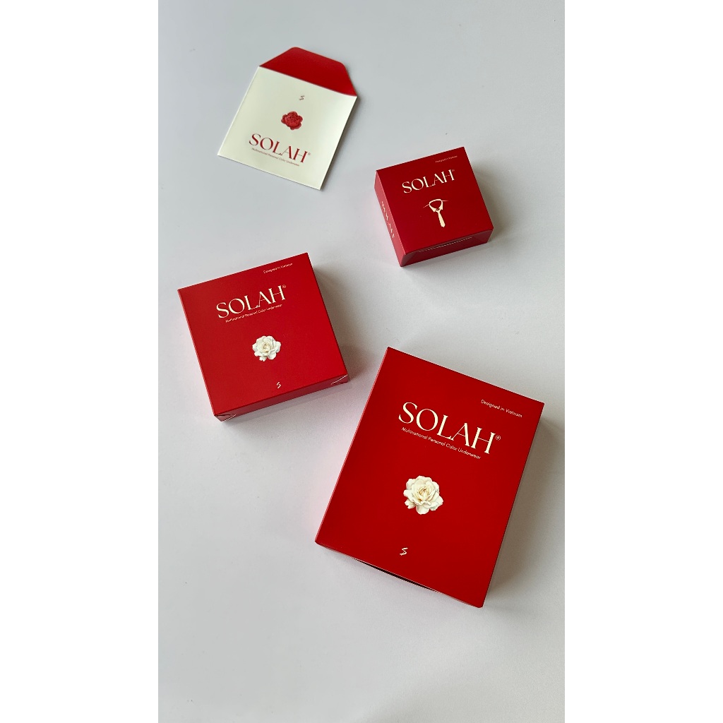Hộp Quà Tặng Đồ Lót SOLAH Kín Đáo Tinh Tế Thanh Lịch Sang Trọng Cho Người Yêu, Vợ, Bạn Gái Nữ Tính