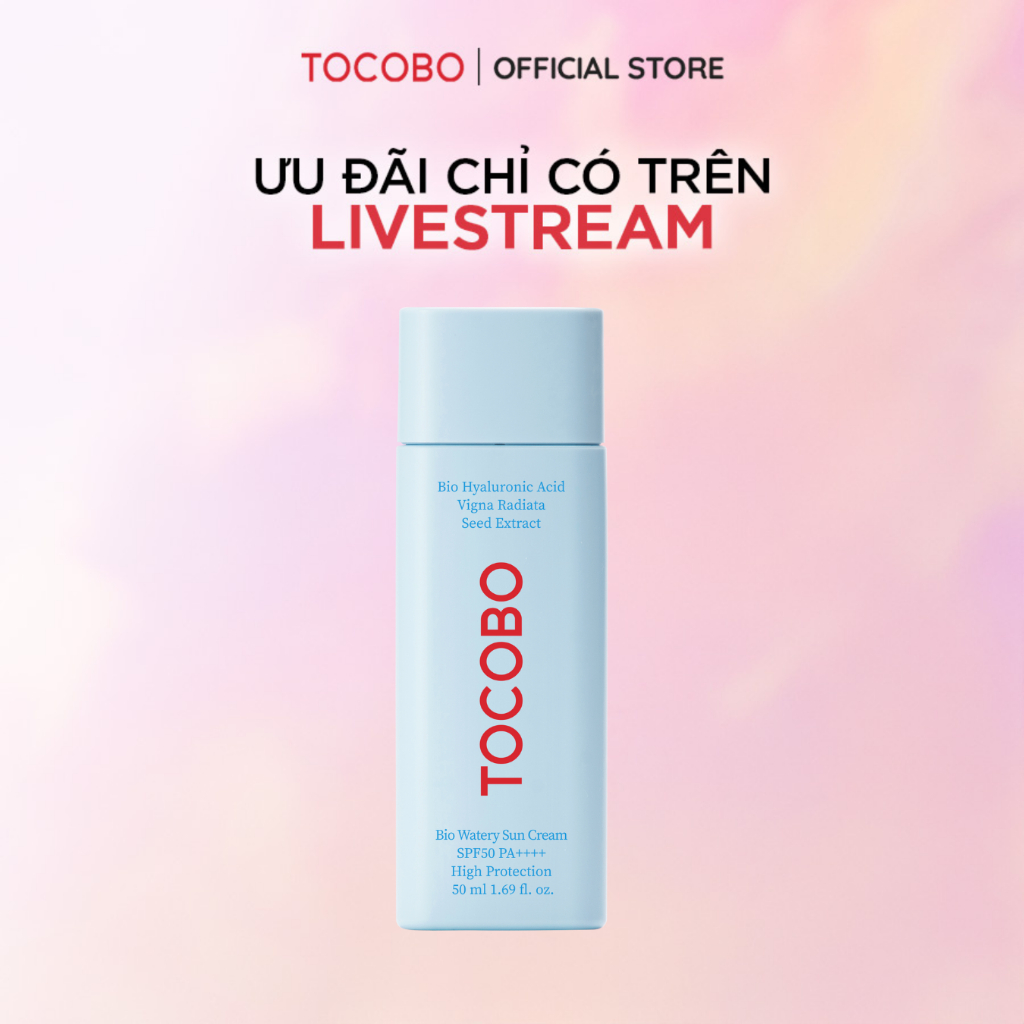 [KOL] Kem chống nắng dưỡng ẩm Tocobo Bio Watery Sun Cream SPF50 PA++++ 50ml