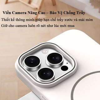 Ốp lưng iPhone mềm mịn chống sốc hỗ trợ từ tính cho iPhone 14 15 16 17 Pro Max 14 15 16 Plus 17 Air