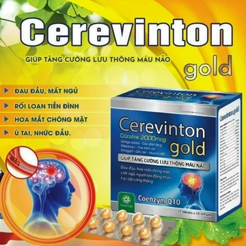 Cerevinton Gold - Viên Uống Giảm Chóng Mặt, Ù Tai, Rối Loạn Tiền Đình - Hộp 100 Viên