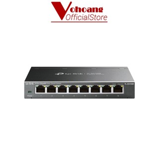 TP-Link SG108E Switch chia 8 cổng Gigabit Easy Smart, Vỏ kim loại bền bỉ, Thiết kế chuyên nghiệp, Quản lý thông minh