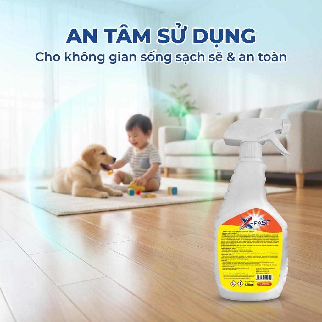 Bình Xịt Côn Trùng Ruồi Muỗi Kiến Gián Đa Năng 350ml X-Fast Nước Diệt Côn Trùng Trong Nhà Đa Năng