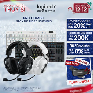 Combo bàn phím, tai nghe gaming không dây Logitech PRO X TKL LIGHTSPEED, PRO X 2 LIGHTSPEED, âm vòm DTS, RGB, Bluevoice
