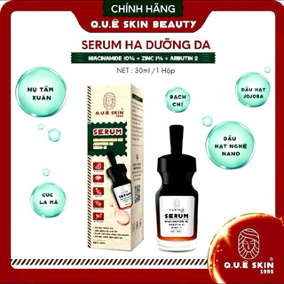 Serum Quê Skin dưỡng sáng từ niacinamide 10% + zinC 1% + arbutin từ nụ tầm xuân và cúc la mã