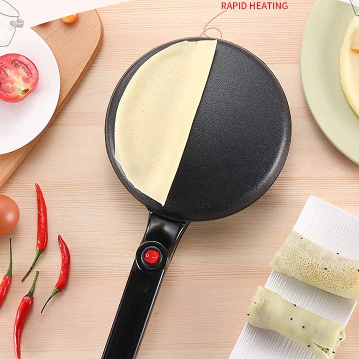Máy làm bánh crepe 600W kiểm soát nhiệt độ chính xác, bánh thơm ngon