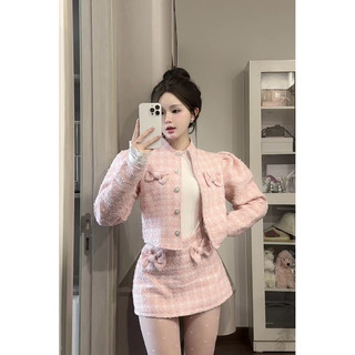 BY XIU ( CHÍNH CHỦ THIẾT KẾ ) - " Luna Tweed " SET ÁO DẠ KÈM CHÂN VÁY NƠ TAY BỒNG ( nick mới của By Xiu )