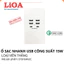 Ổ sạc nhanh USB Lioa E18/U4A2C 15W,ổ cắm USB âm tường Lioa hỗ trợ sạc nhanh,ổ cắm điện âm tường USB sạc nhanh Lioa,ổ sạc