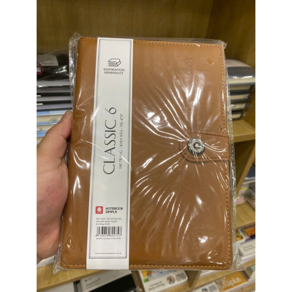 Sổ da khuy A5 cài Hải Tiến - 4757 240tr