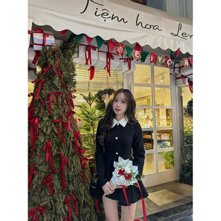 BY XIU ( CHÍNH CHỦ THIẾT KẾ ) - " Joile Dress " VÁY DẠ TWEED DÁNG XOÈ TIỂU THƯ LẤP LÁNH BLING ( nick mới của By Xiu )