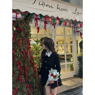 BY XIU ( CHÍNH CHỦ THIẾT KẾ ) - " Joile Dress " VÁY DẠ TWEED DÁNG XOÈ TIỂU THƯ LẤP LÁNH BLING ( nick mới của By Xiu )