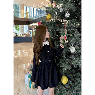 BY XIU ( CHÍNH CHỦ THIẾT KẾ ) - " Joile Dress " VÁY DẠ TWEED DÁNG XOÈ TIỂU THƯ LẤP LÁNH BLING ( nick mới của By Xiu )