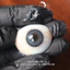 Lens mắt 475 Blue màu xanh trơn viền đen nhạt tự nhiên, size nhỏ - LUNA EYES brand